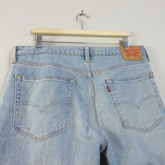 Levi's 559 Men's Relaxed Straight Leg Jeans 36 Blue Cotton Light Wash Denim 876 - Picture 7 of 13